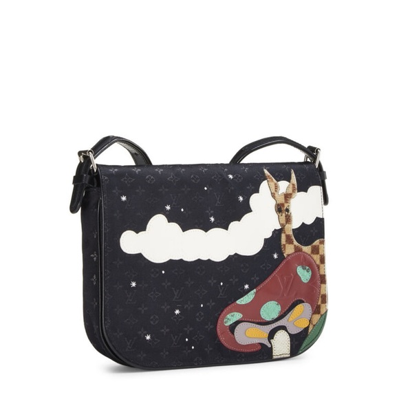 Louis Vuitton 
Black Monogram Canvas Patchwork Conte De Fees Musette (2002) - Picture 2 of 4